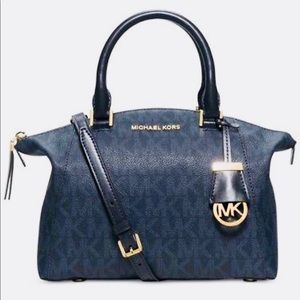 Michael Kors Riley Baltic Blue Small Satchel bag